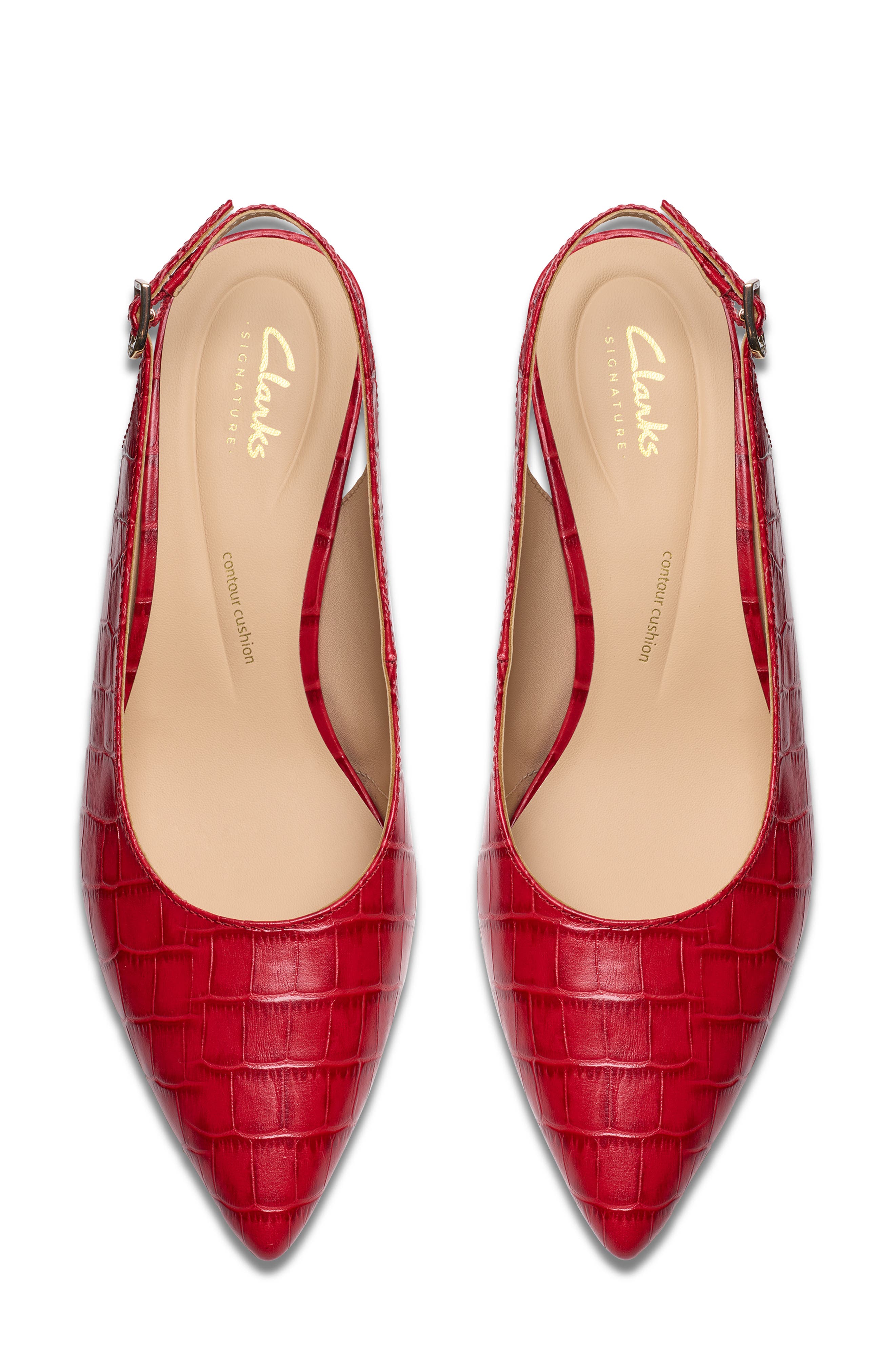 Clarks<sup>®</sup> Adela Slingback Pump, Alternate, color, Red Interest