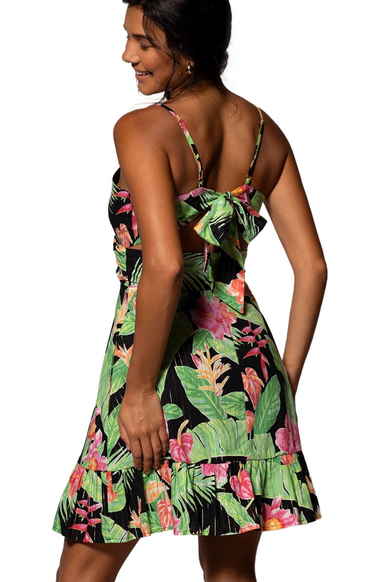 Tori Richard Midnight Blossom Loretta Dress, Alternate, color, 