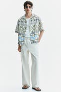H&M Relaxed Fit Patterned Resort Shirt