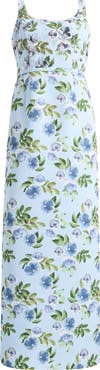 SACHIN BABI Lana Sequin Detail Floral Pencil Gown