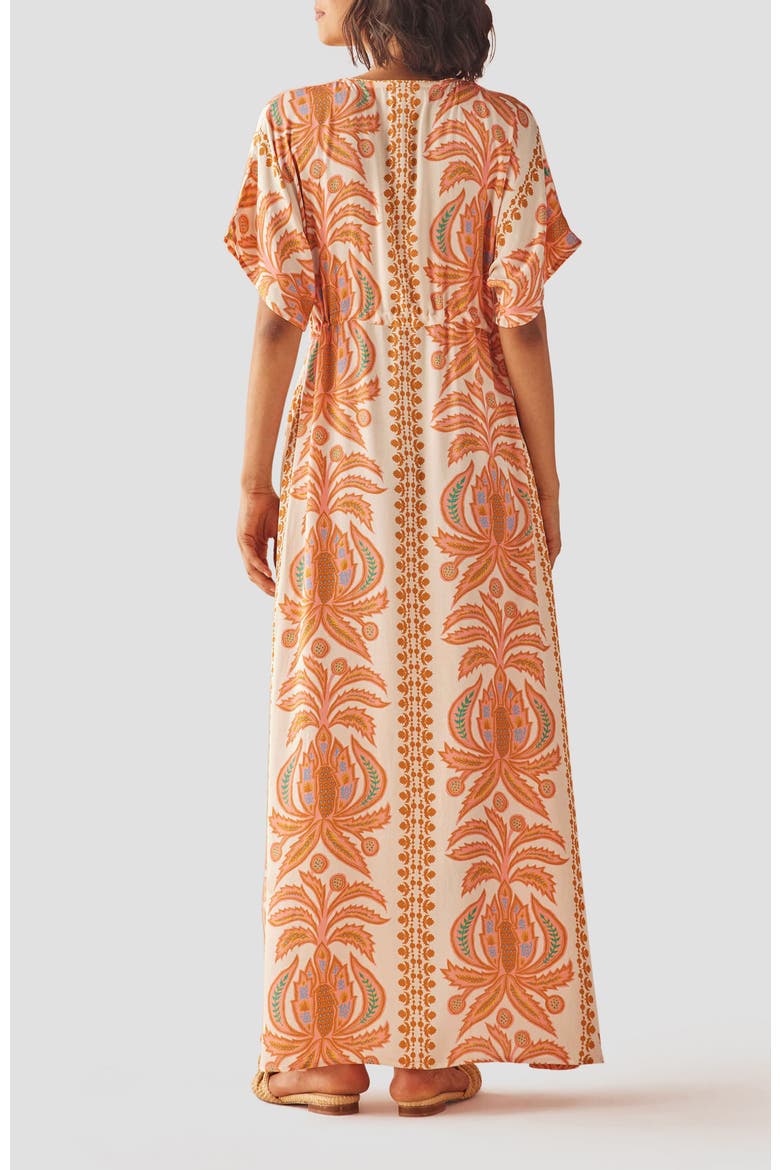 Pia Caftan, Alternate, color, Zena Sunrise