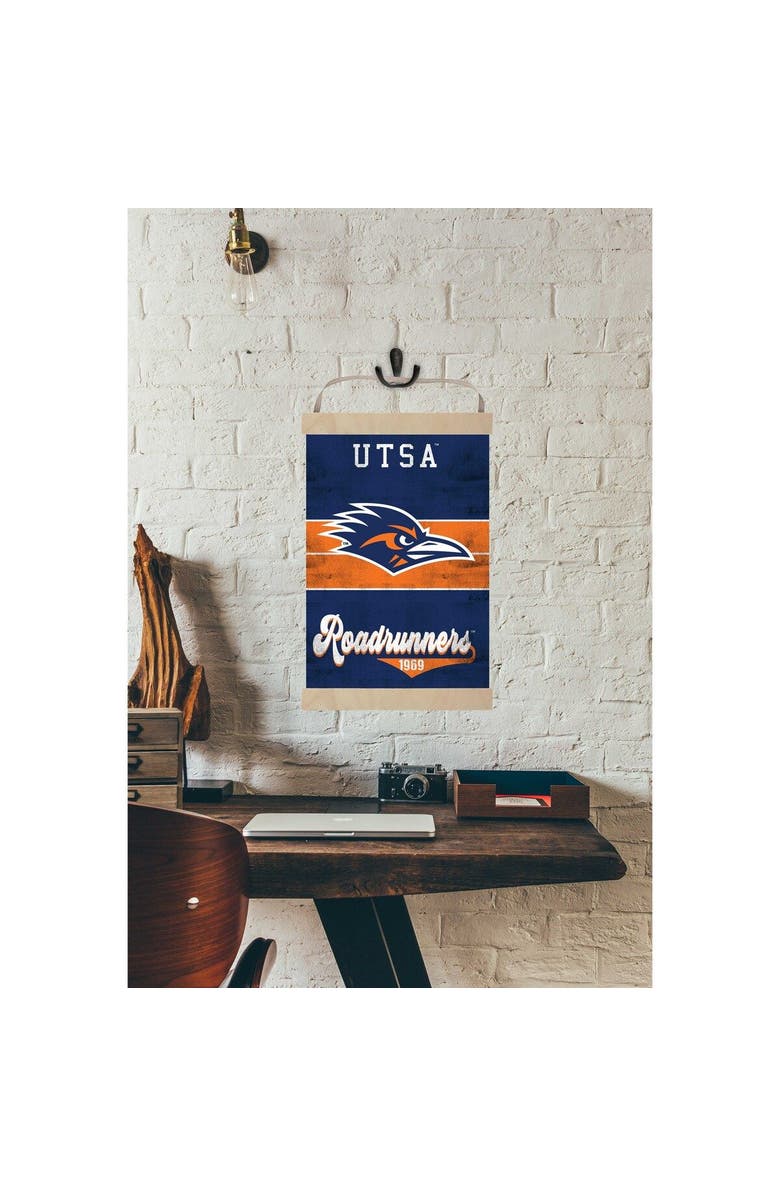 JARDINE UTSA Roadrunners 12'' x 20'' Retro Logo Banner Sign, Alternate, color, 