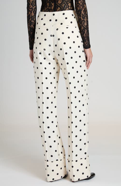 VALENTINO VALENTINO GARAVANI POLKA DOT SILK CADY PANTS 
