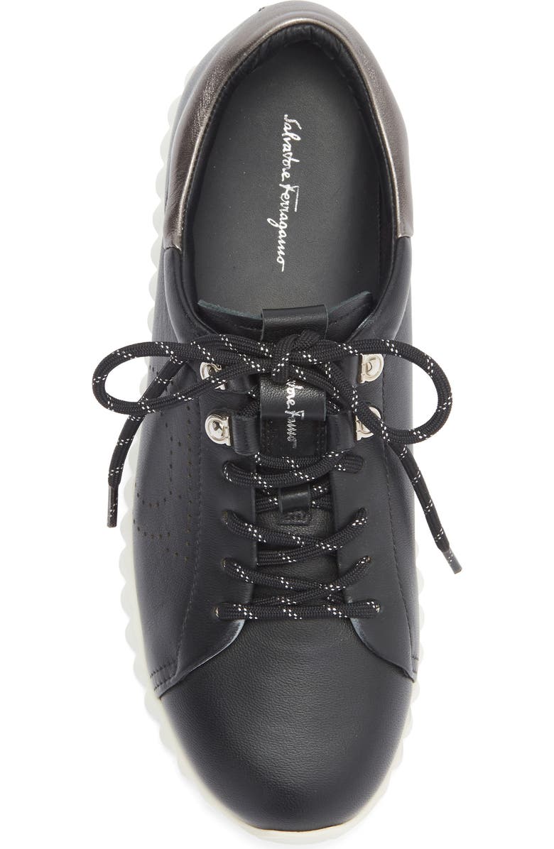 FERRAGAMO Gancini Sneaker, Alternate, color, Black