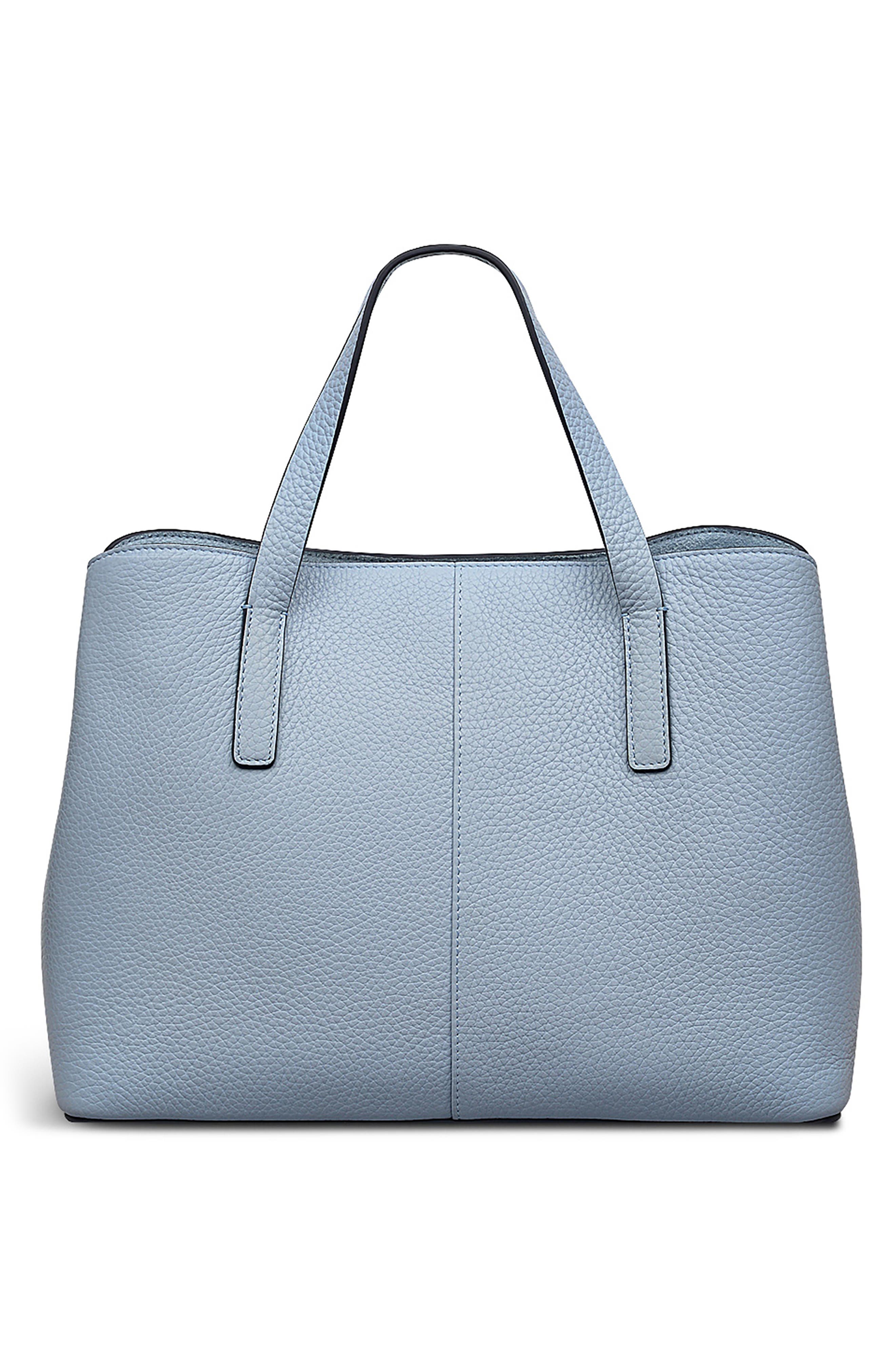Radley Medium Duke's Place Leather Crossbody Satchel, Alternate, color, Smoke Blue