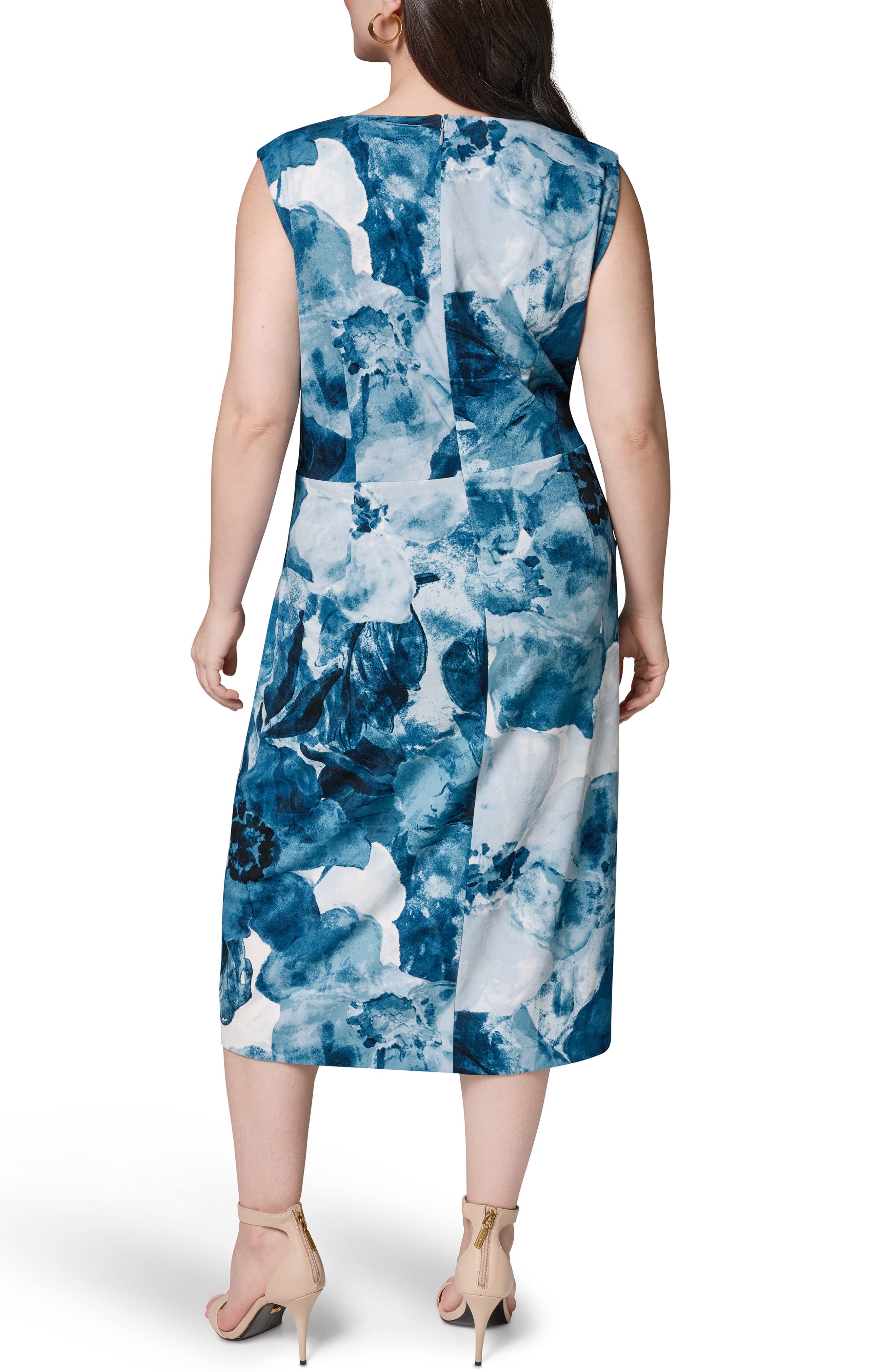 Floral Hardware Detail Midi Dress - image 2