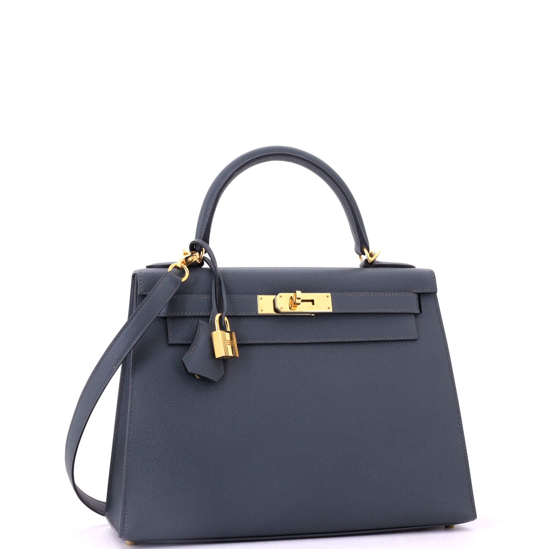 Pre-Owned Hermes Kelly Handbag Green Epsom with Gold Hardware 28, Alternate, color, Vert Amande