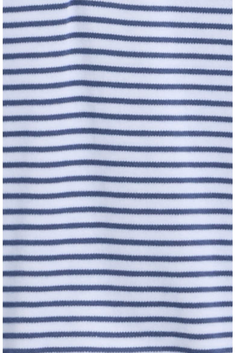 Stripe Pima Cotton Polo Romper, Alternate, color, NAVY