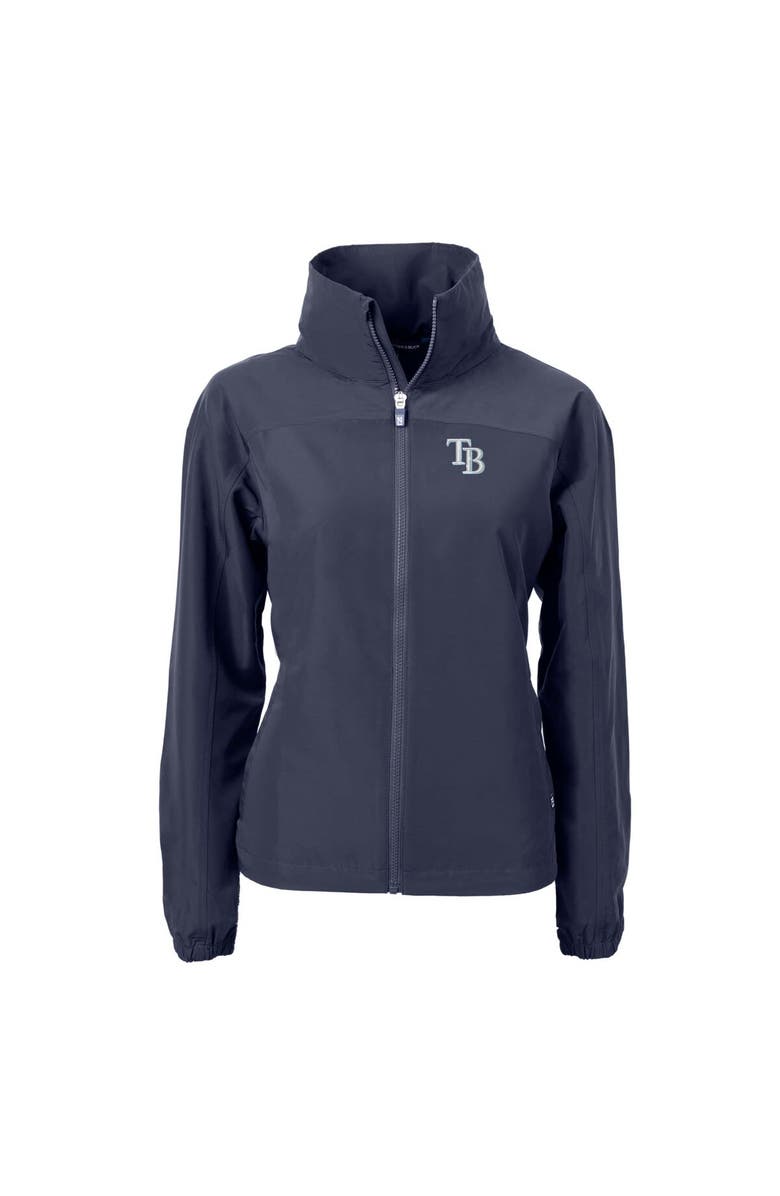 Cutter & Buck Women's Cutter & Buck  Navy Tampa Bay Rays Charter Eco Recycled Full-Zip Jacket, Alternate, color, 