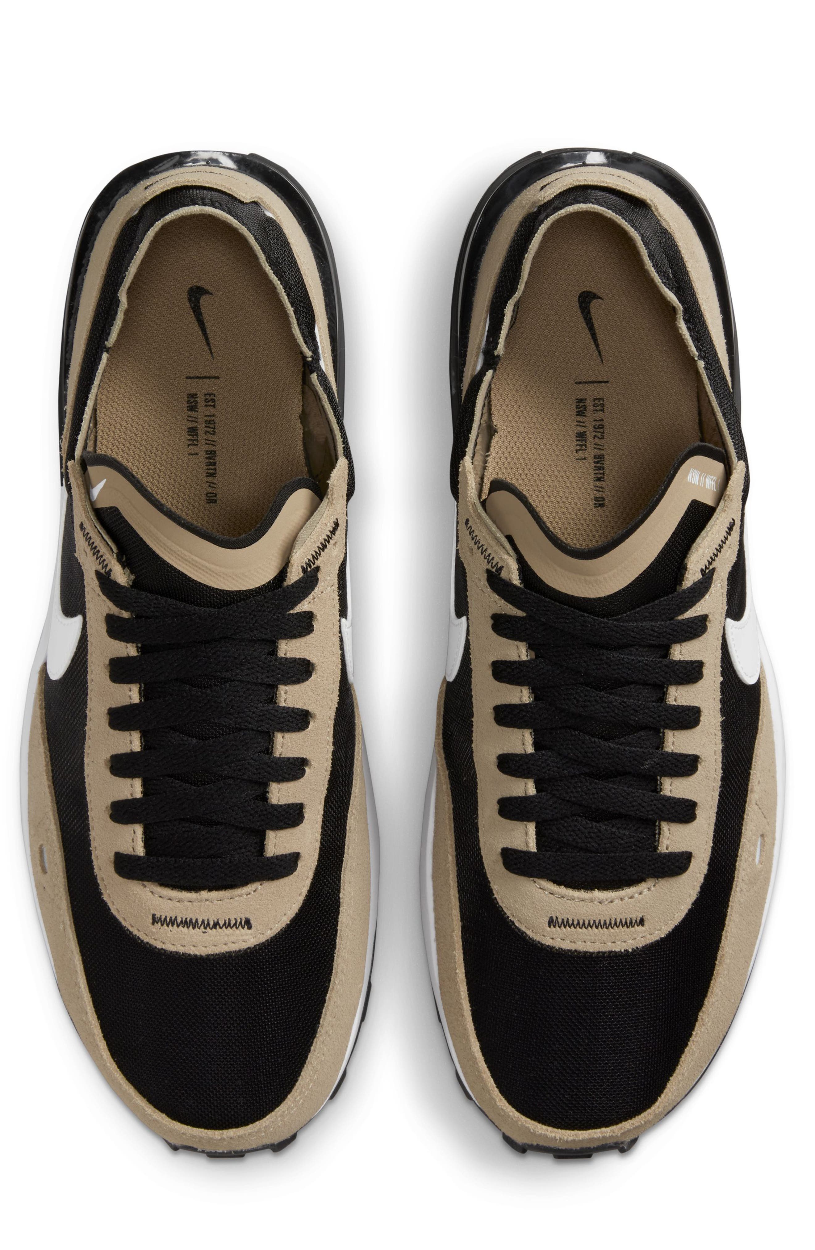 Waffle One Sneaker, Alternate, color, BLACK/ WHITE/ KHAKI