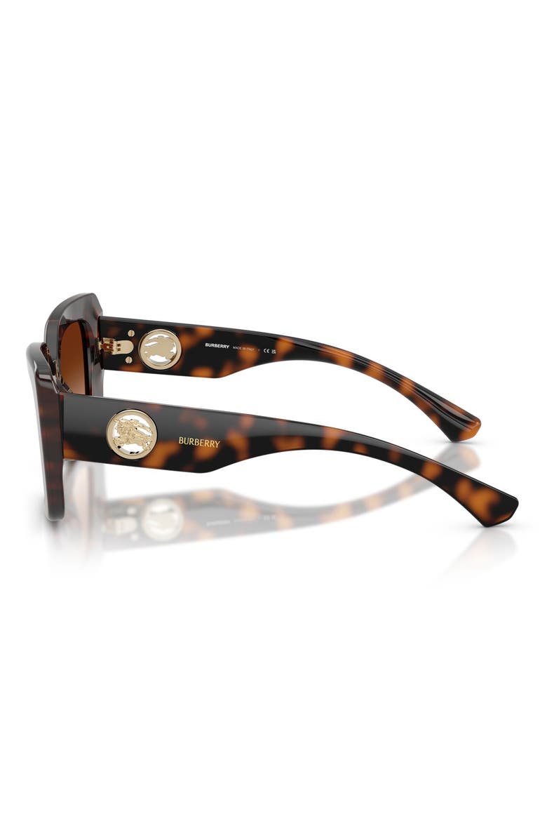 51mm Cat Eye Sunglasses, Alternate, color, DARK HAVANA / BROWN GRADIENT