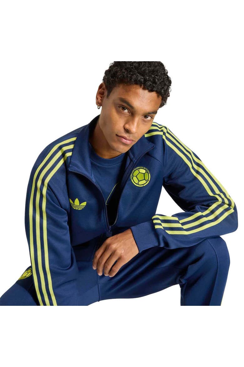 Men's adidas Navy Colombia National Team Originals Full-Zip Track Jacket, Alternate, color, Navy