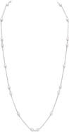 The Pearl Source White Freshwater Pearl Tincup Anna Necklace