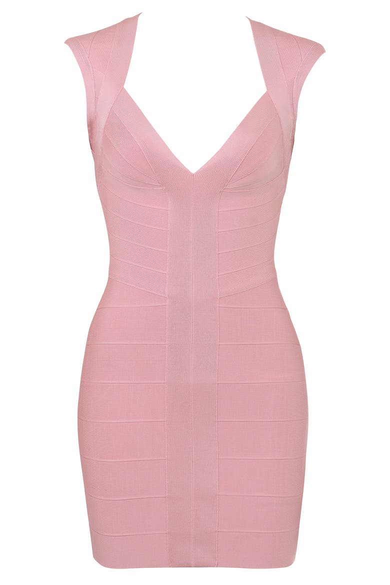 The Icon Bandage Minidress, Alternate, color, PINK