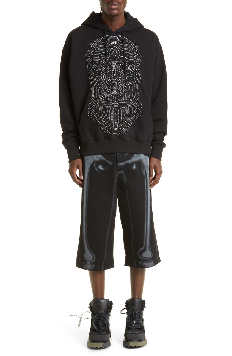 Off-White Body Stitch Skate Hoodie, Alternate, color, 
