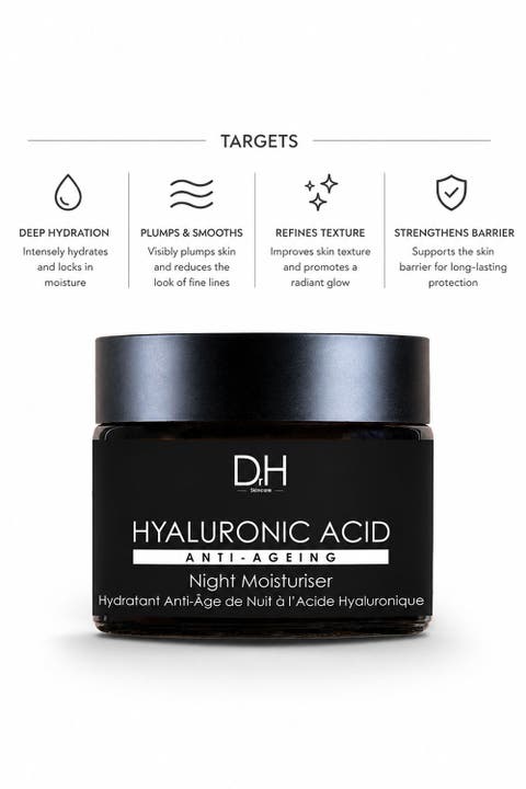 Hyaluronic Acid Renewal Night Moisturiser for Plumping & Radiance 60ml