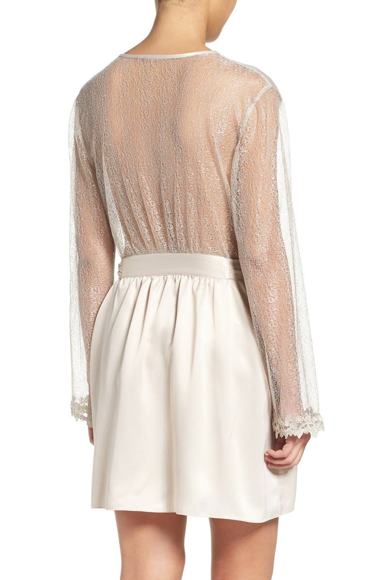 Flora Nikrooz Showstopper Robe, Alternate, color, Champagne