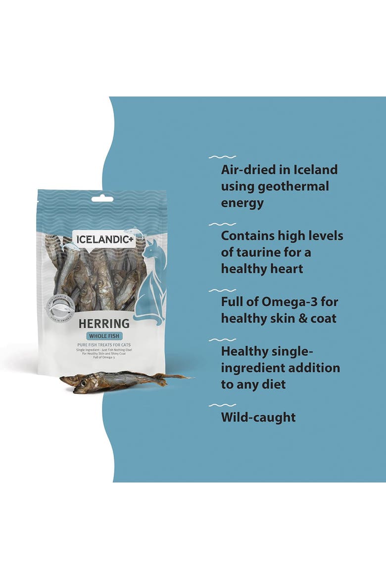 Whole Fish Herring, 1oz Bag, Cat Treats, Pure Wild-Caught, Alternate, color, Multicolored