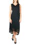 Sleeveless V-Neck High/Low Dress