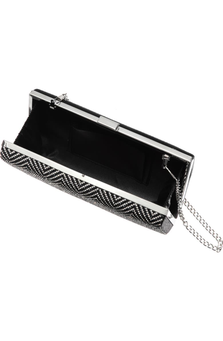 Nina Laken Crystal Embellished Box Clutch, Alternate, color,