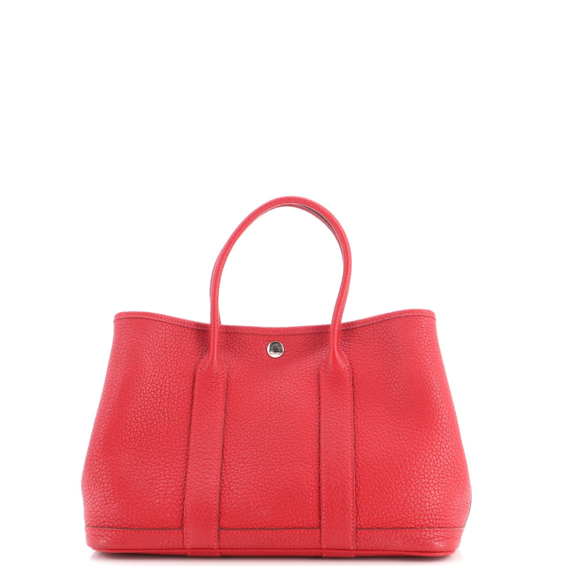 Garden Party Tote Leather 30, Main, color, Red