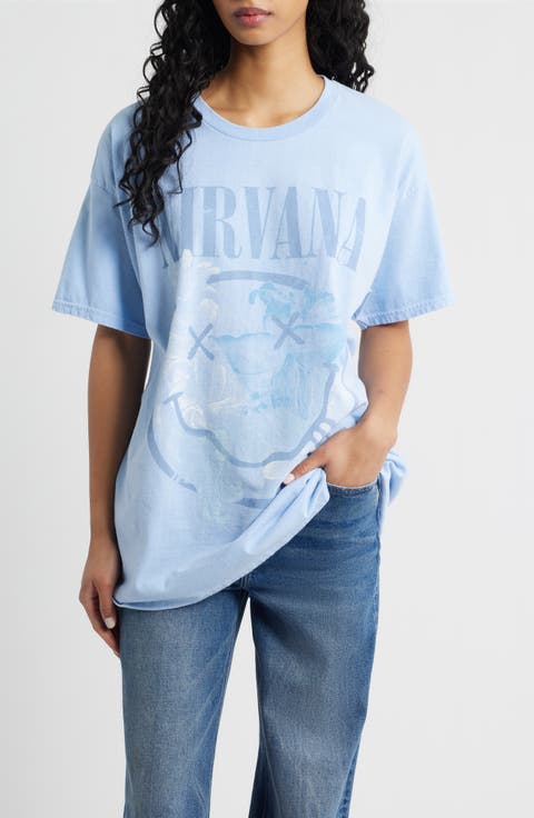 Nirvana Smiley Cotton Graphic T-Shirt