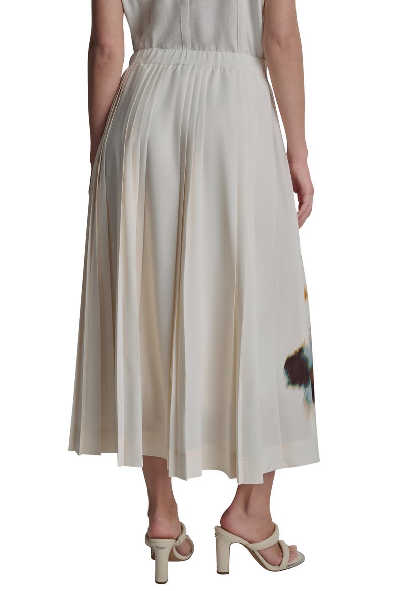 Abstract Print Pleated Skirt, Alternate, color, SUNBURST FLORAL