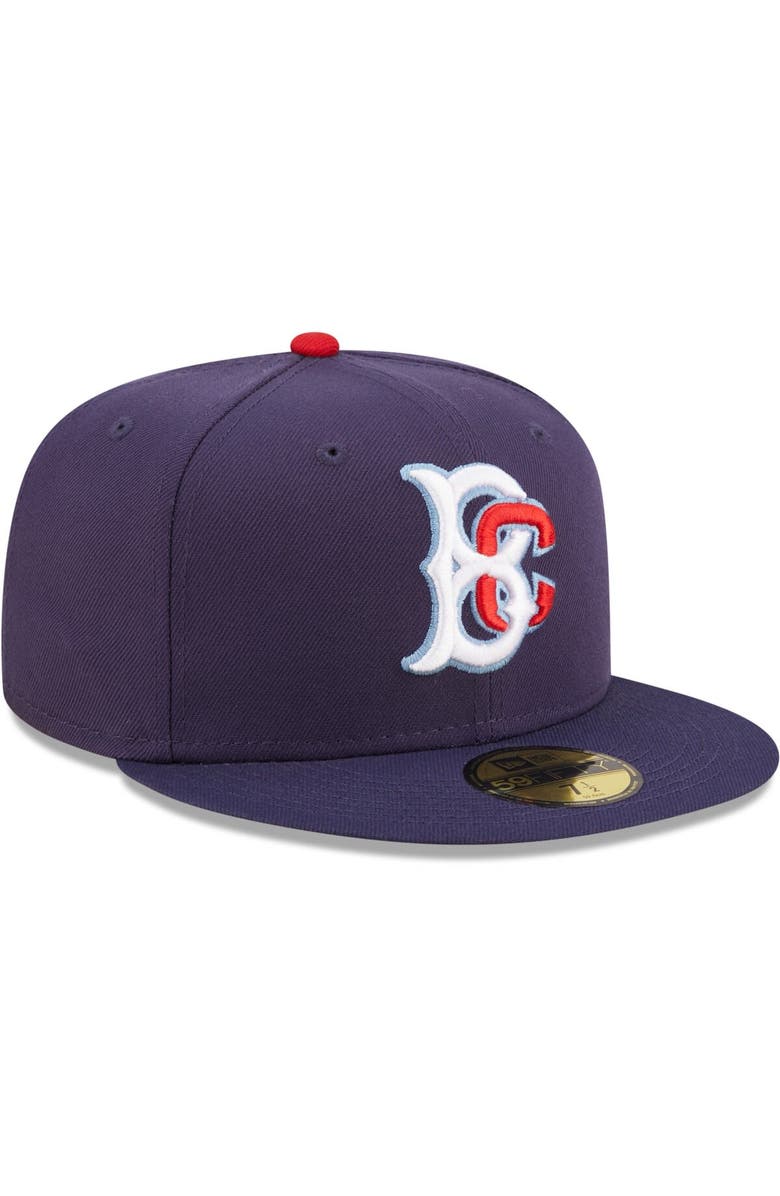 New Era Men's New Era Navy Brooklyn Cyclones Authentic Collection 59FIFTY Fitted Hat, Alternate, color, 