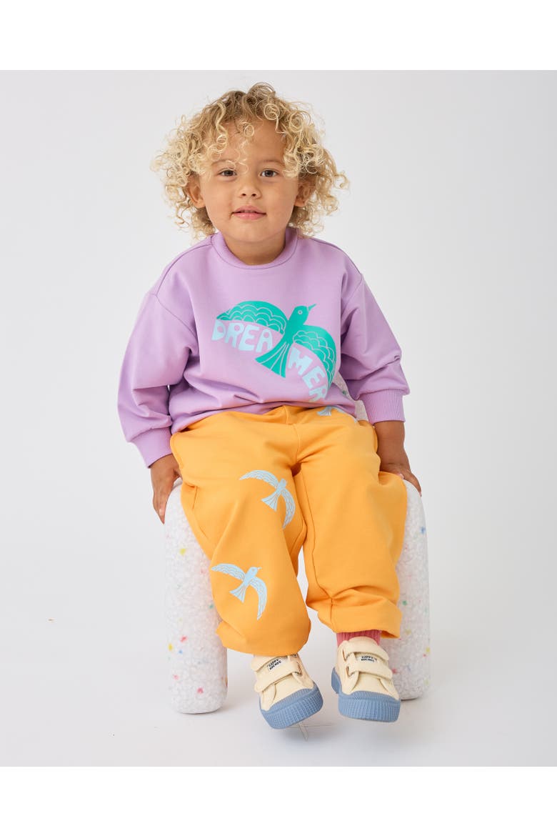 Graphic Sweatshirt, Alternate, color, Purple Bird