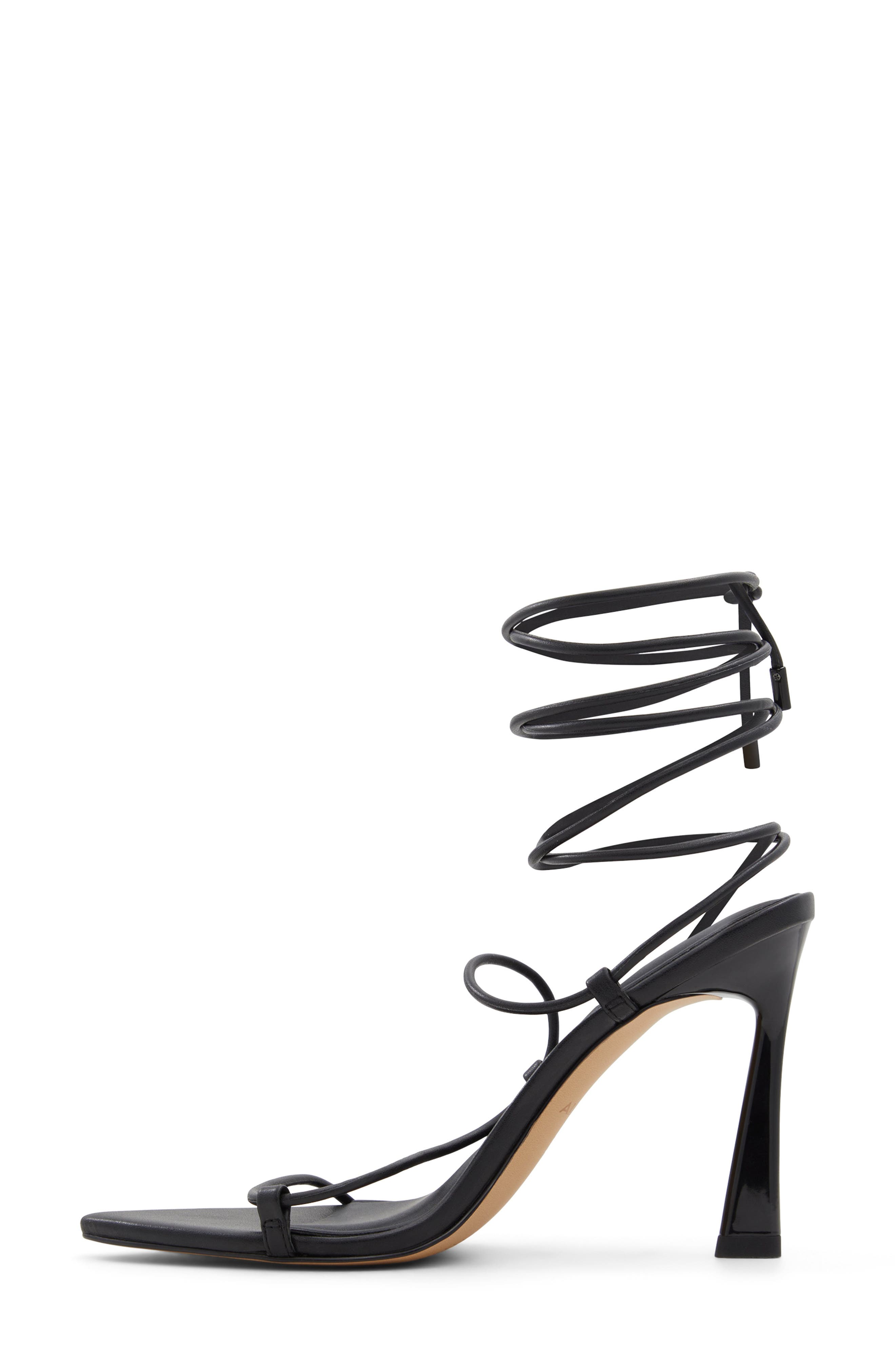 ALDO Melodic Pointed Toe Ankle Wrap Sandal, Alternate, color, 