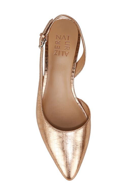 Naturalizer Banks Slingbacks In Gold