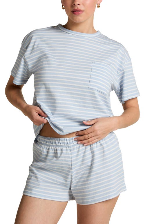 Hunkemoller Hunkemöller T-shirt And Short Pyjama Set In Blue