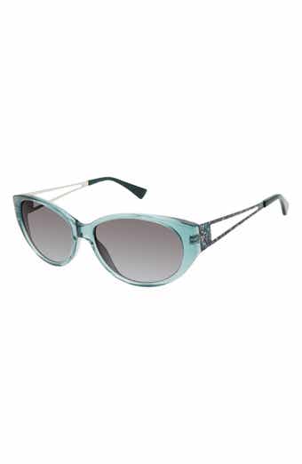 Isaac Mizrahi New York 57mm Round Sunglasses
