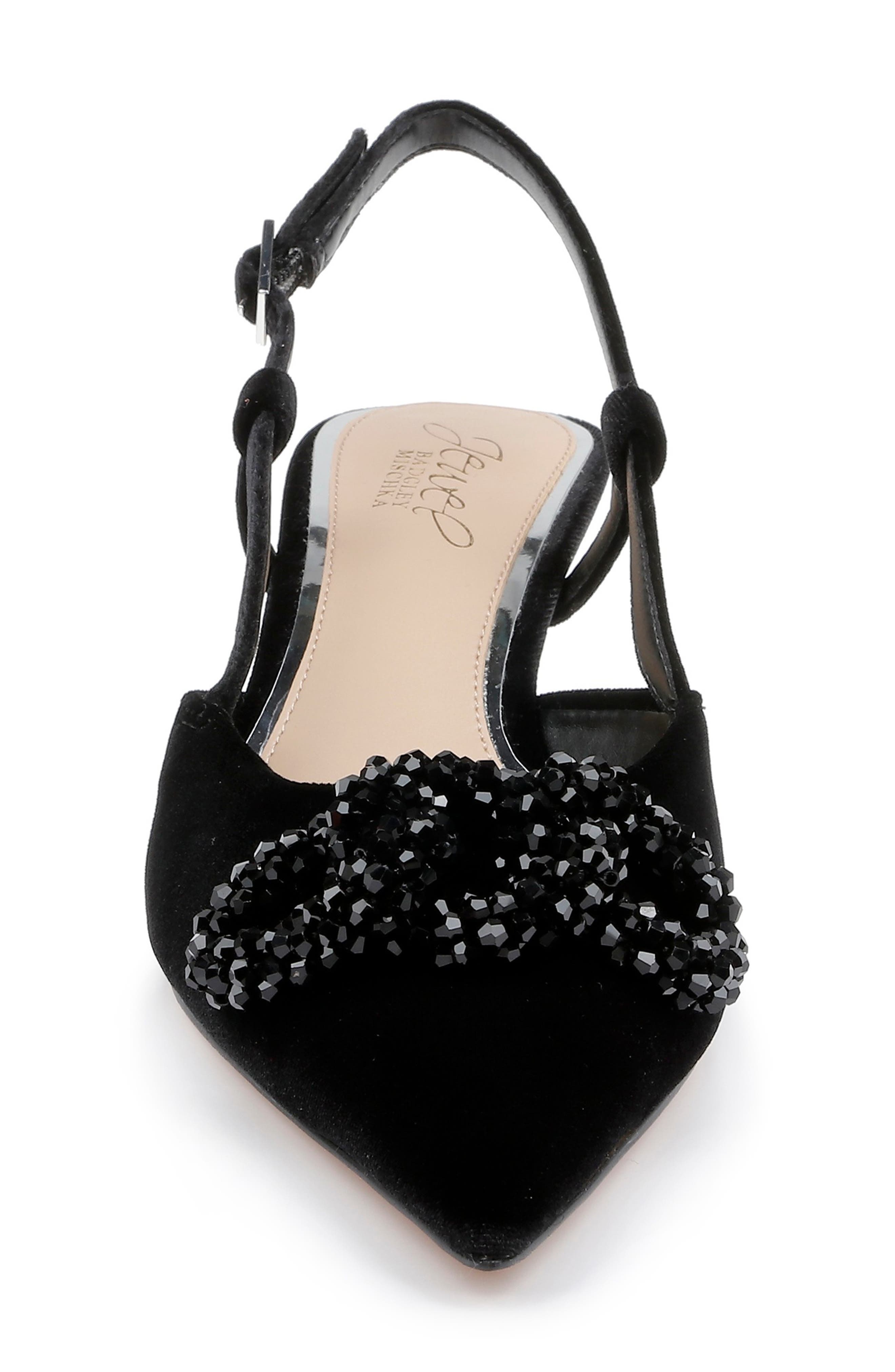 Jewel Badgley Mischka Tabitha Slingback Kitten Heel Pump, Alternate, color, 