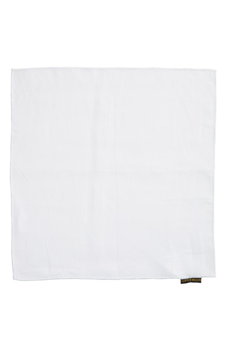 CLIFTON WILSON Linen Pocket Square, Alternate, color, 