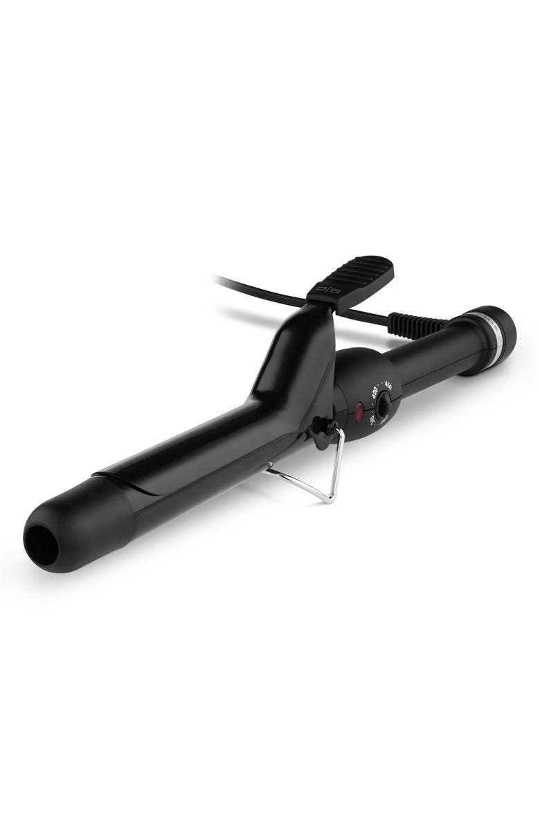 STYLECRAFT Stay-Temp Black Gold Professional Curling Iron 1.25 Inch, Alternate, color, Black