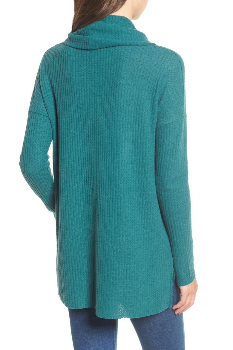 Funnel Neck Tunic, Alternate, color, GREEN JASPER
