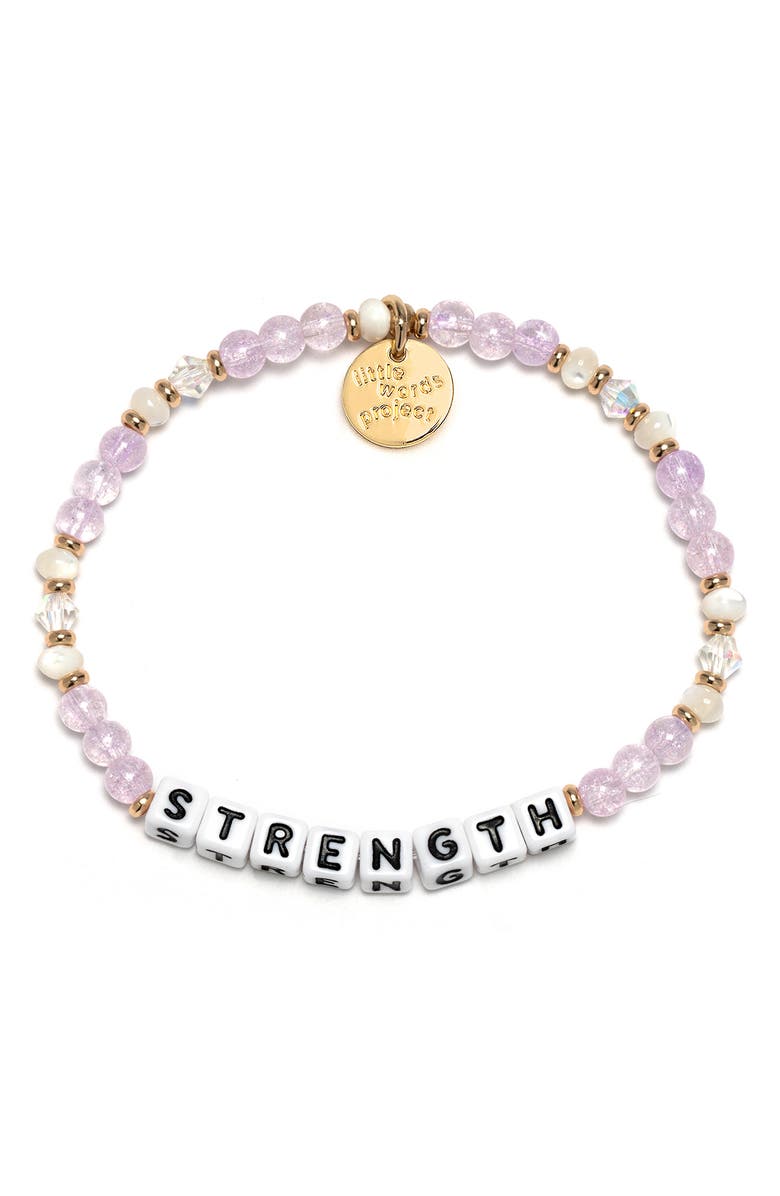 Little Words Project Strength Stretch Bracelet, Main, color, 