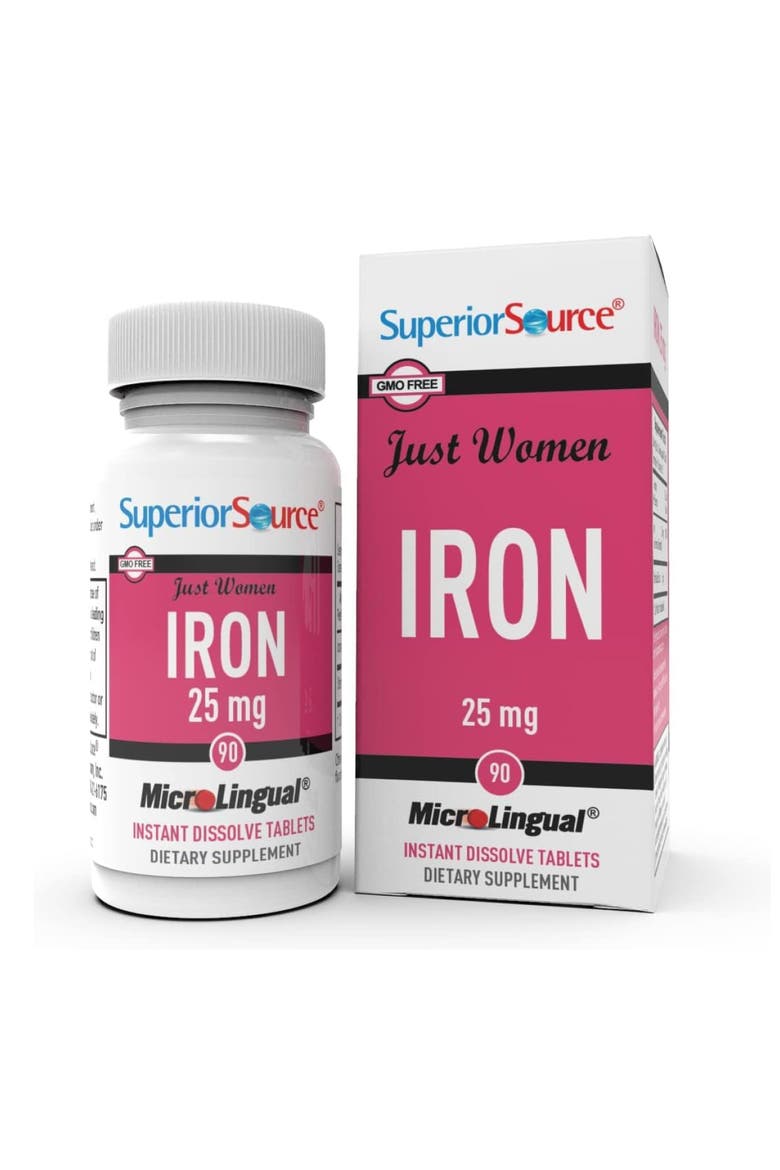 Women Iron Instant Dissolve Tablets, Main, color, White