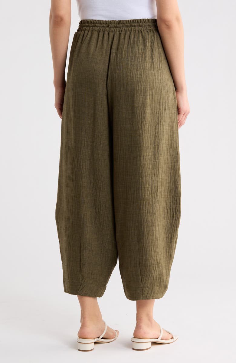 MAX STUDIO Drawstring Lantern Pants, Alternate, color, Heather Sage