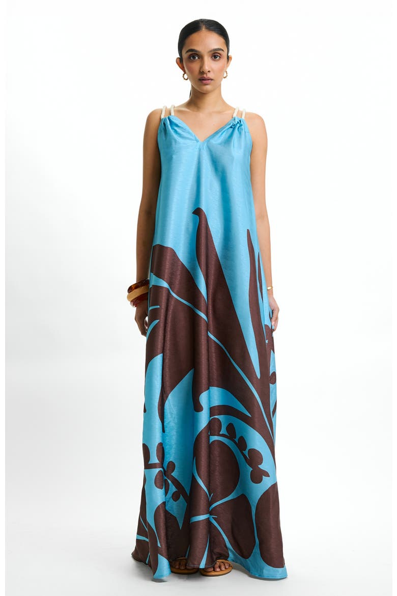 Printed Jwana Ula Mint Maxi Dress, Main, color, Ula Mint