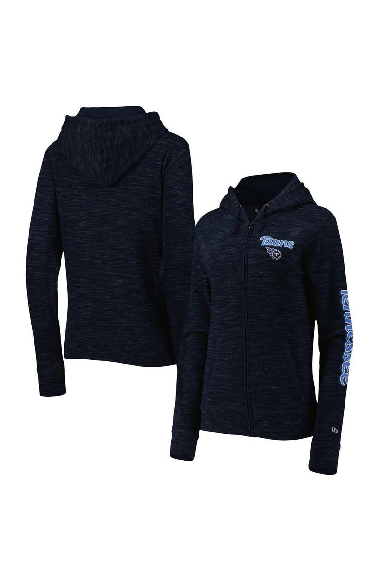 New Era Women's New Era Navy Tennessee Titans Reverse Full-Zip Hoodie, Main, color, Navy