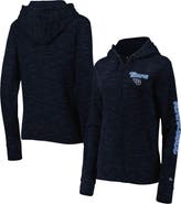 New Era Women's New Era Navy Tennessee Titans Reverse Full-Zip Hoodie
