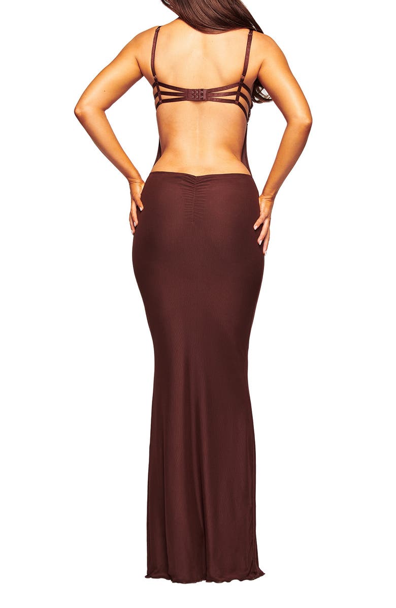 I.AM.GIA Silo Lace Trim Maxi Dress, Alternate, color, 