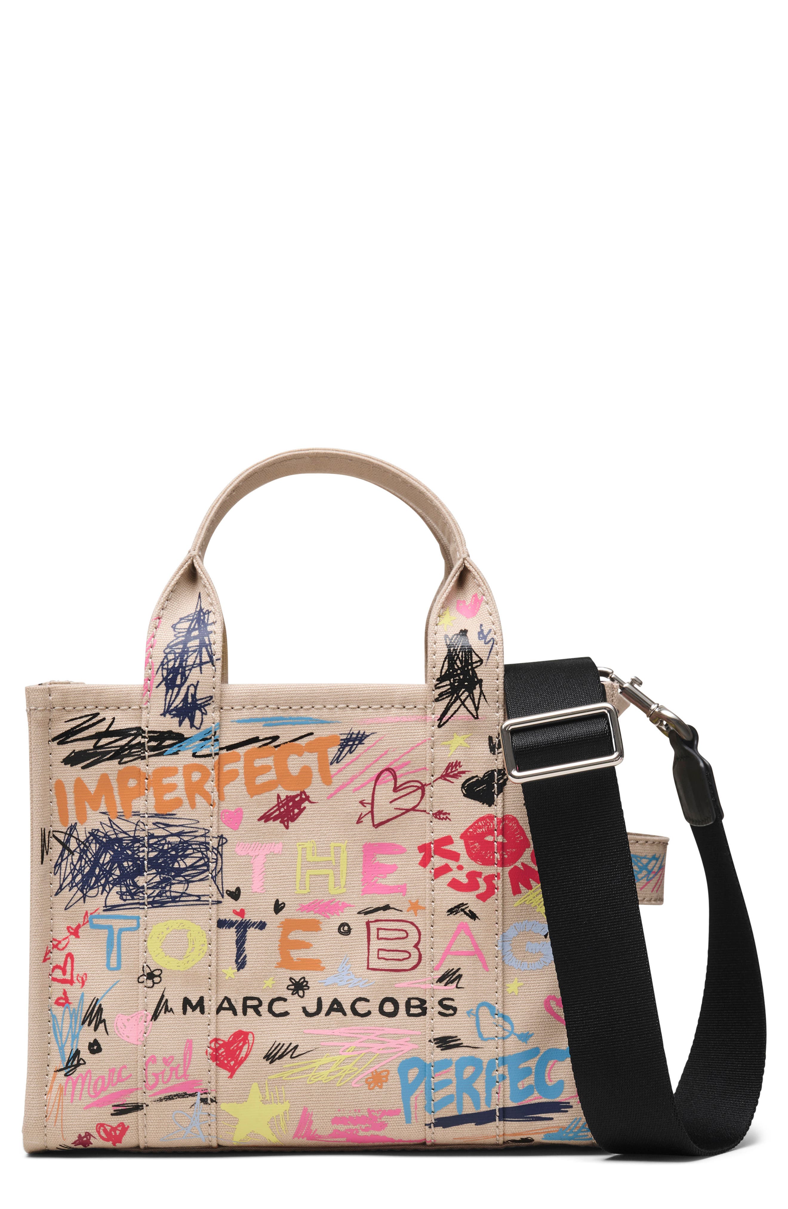 Marc Jacobs The Small Canvas Tote, Main, color, Beige Multi