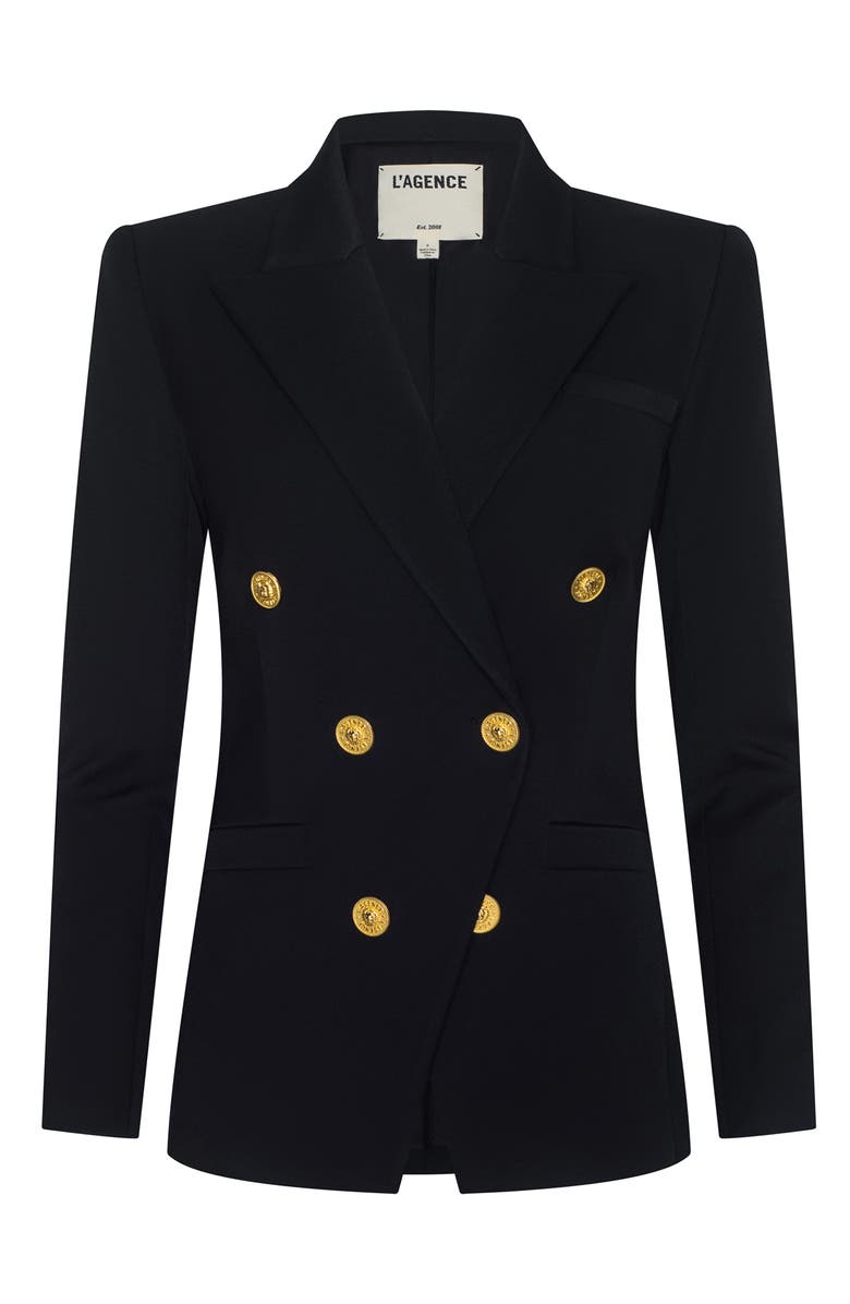 L'AGENCE Kyomi Double Breasted Blazer, Alternate, color, 