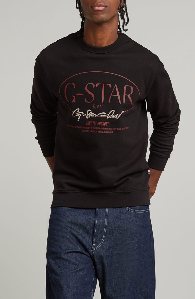 G-STAR Circle Graphic Sweatshirt, Main, color, 