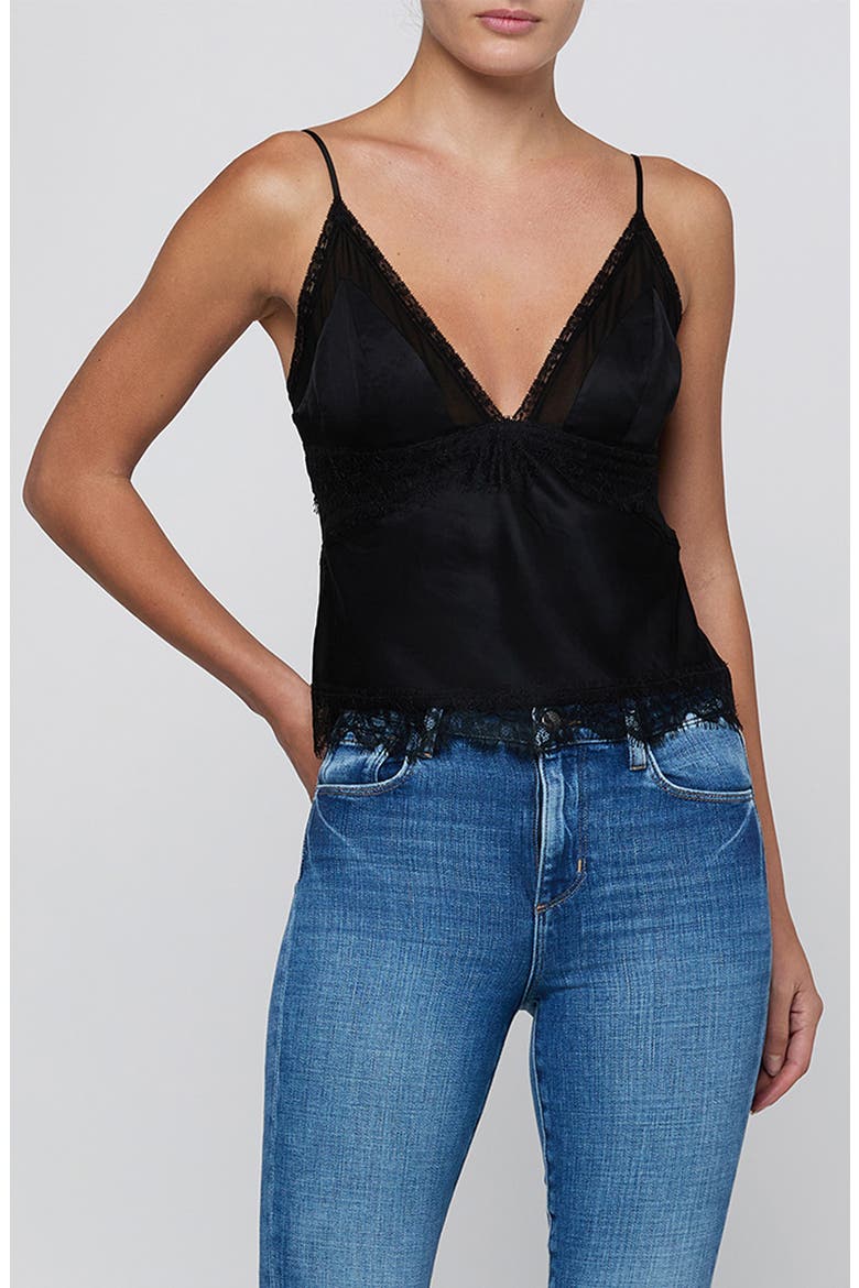 Elka Lace Camisole, Main, color, BLACK
