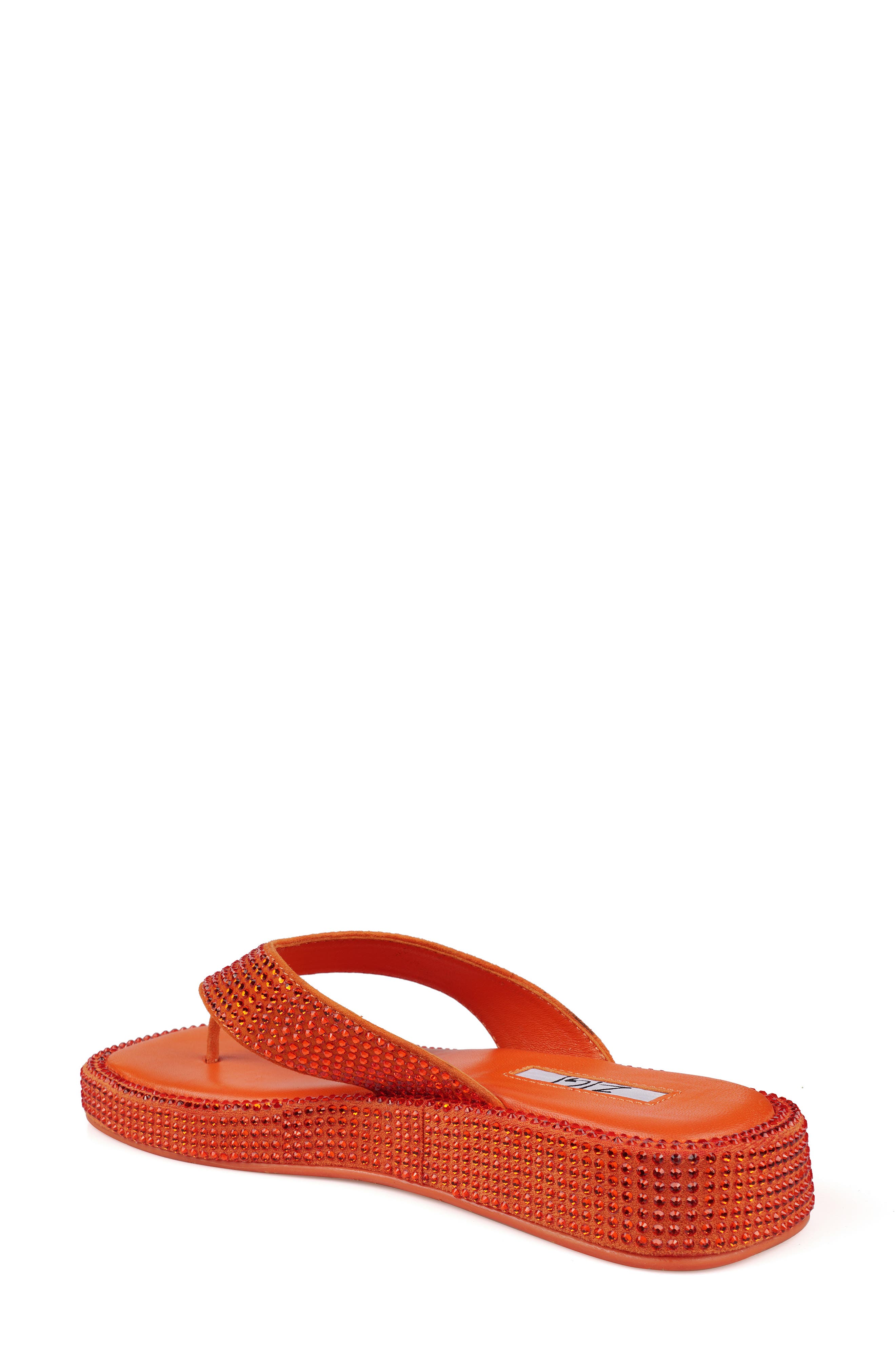 ZIGI Rosmery Platform Flip Flop, Alternate, color, Orange Suede