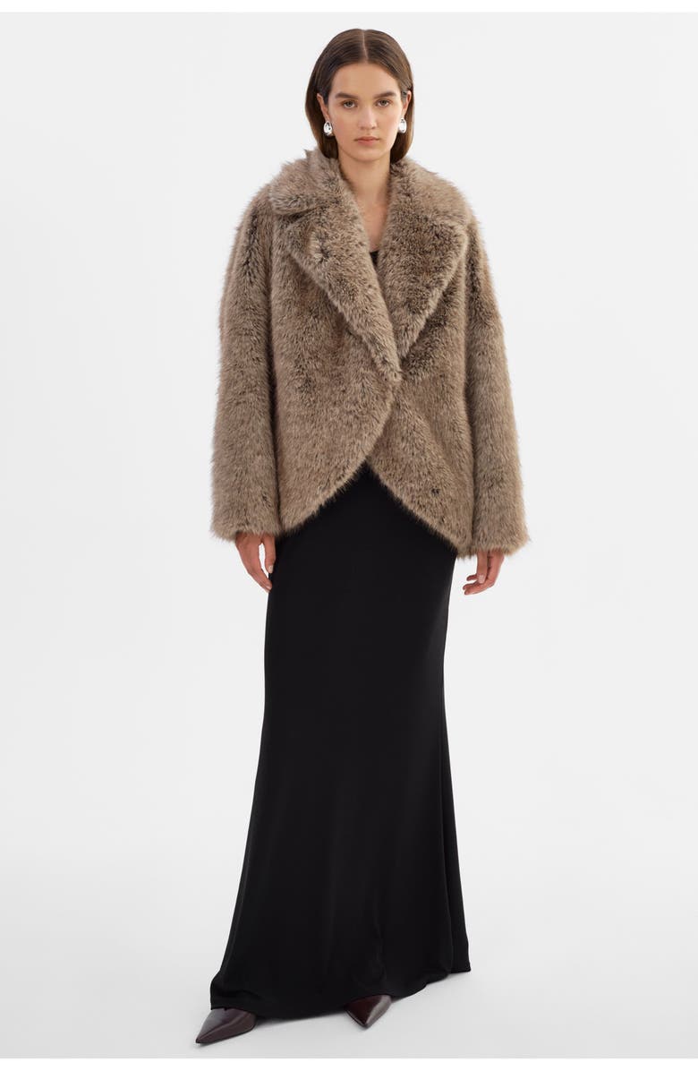 LAMARQUE Lucinda | Faux Fur Coat, Alternate, color, Wolf
